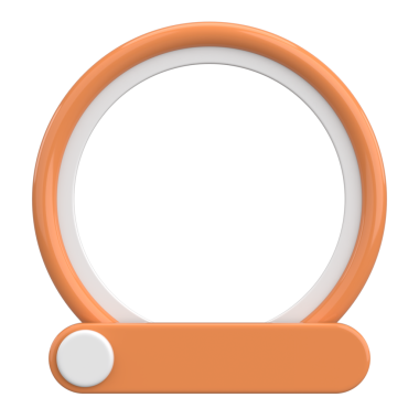 Sosyal medya için profil çerçevesi. 3B illüstrasyon.