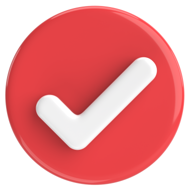 3 boyutlu onay kutusu. İşaretle. 3B illüstrasyon.