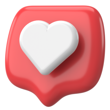 Düğme gibi. İkon gibi. 3B illüstrasyon.