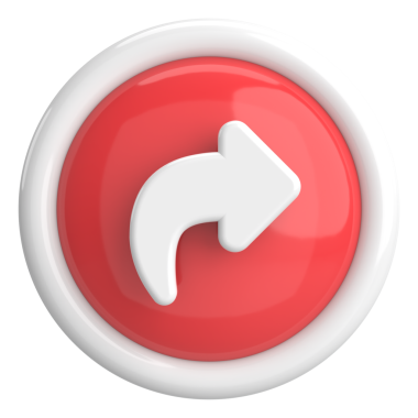 Paylaş düğmesi. Simgeyi paylaş. 3B illüstrasyon.