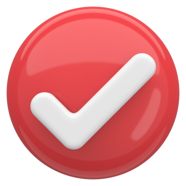 3 boyutlu onay kutusu. İşaretle. 3B illüstrasyon.