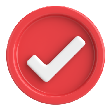 3 boyutlu onay kutusu. İşaretle. 3B illüstrasyon.