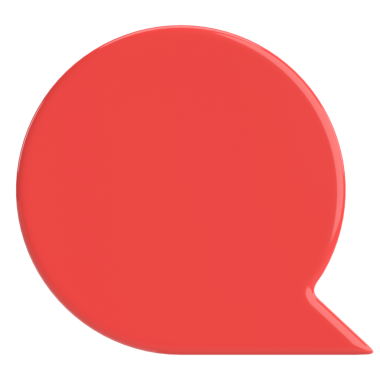 Konuşma balonu. Sohbet balonu. 3B illüstrasyon.