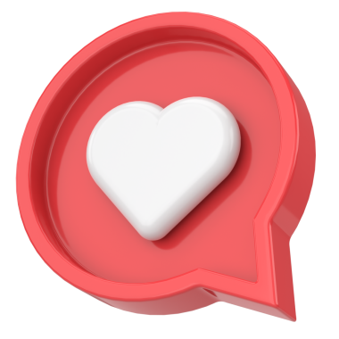 İkon gibi. Düğme gibi. 3B illüstrasyon.