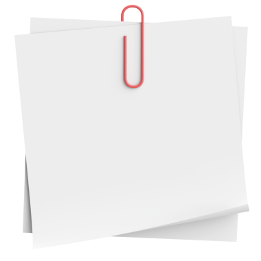 Üç boyutlu not kağıdı. Yapışkan bir not. 3B illüstrasyon.