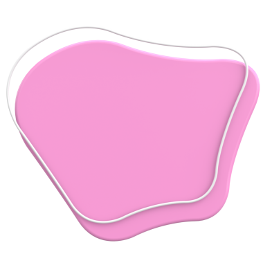 Üç boyutlu Blob. Soyut Metin Kutusu. 3B illüstrasyon.