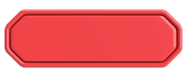 Üç boyutlu düğme. Boş tuş. 3B illüstrasyon.