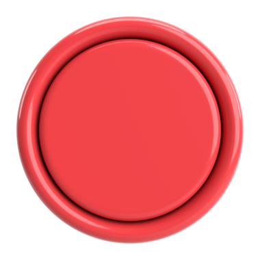 Üç boyutlu düğme. Boş tuş. 3B illüstrasyon.