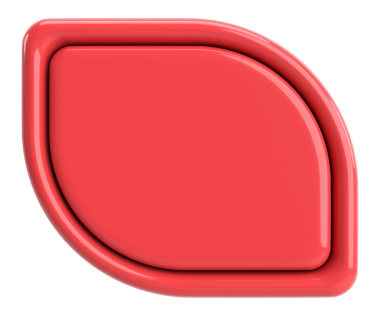 Üç boyutlu düğme. Boş tuş. 3B illüstrasyon.