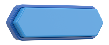 Üç boyutlu düğme. Boş tuş. 3B illüstrasyon.