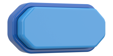 Üç boyutlu düğme. Boş tuş. 3B illüstrasyon.