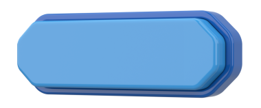 Üç boyutlu düğme. Boş tuş. 3B illüstrasyon.