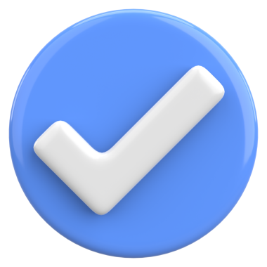 3 boyutlu onay kutusu. İşaretle. 3B illüstrasyon.