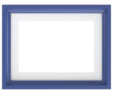 Resim çerçevesi. Manzara çerçevesi. 3B illüstrasyon.