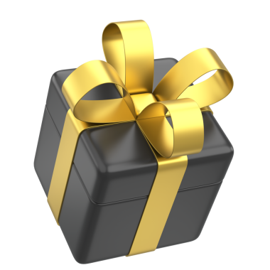 Üç boyutlu hediye kutusu. 3B illüstrasyon.