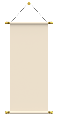 Kaydırma kağıdı. Mesaj kutusu. 3B illüstrasyon.