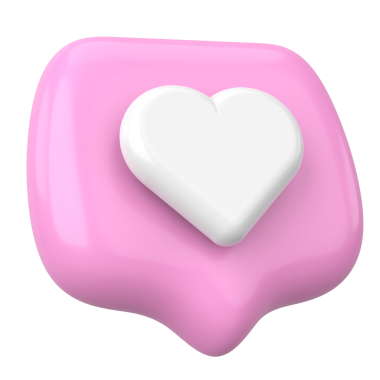 İkon gibi. Düğme gibi. 3B illüstrasyon.