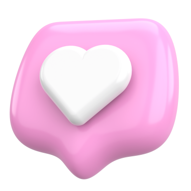 İkon gibi. Düğme gibi. 3B illüstrasyon.