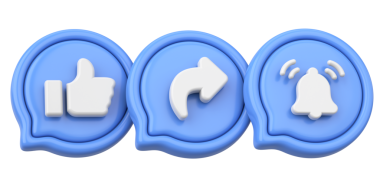 Ortak abonelik simgesi gibi. 3B illüstrasyon.