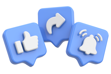 Ortak abonelik simgesi gibi. 3B illüstrasyon.