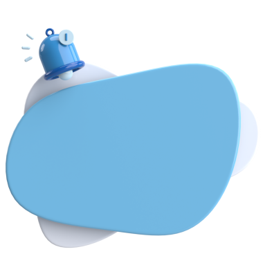 Üç boyutlu uyarı kutusu. 3B illüstrasyon.