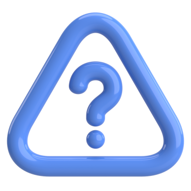 Soru işareti işareti. 3B illüstrasyon.