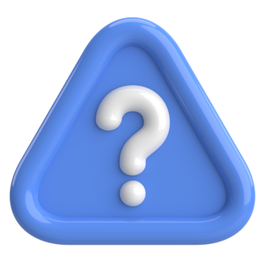 Soru işareti işareti. 3B illüstrasyon.