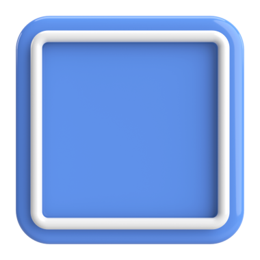 Üç boyutlu dikdörtgen düğme. Boş tuş. 3B illüstrasyon.