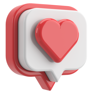 İkon gibi. Düğme gibi. 3B illüstrasyon.