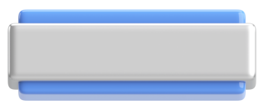 Üç boyutlu düğme. Boş tuş. 3B illüstrasyon.
