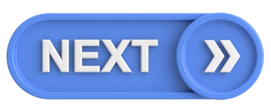 Sonraki düğme. Devam et düğmesi. 3B illüstrasyon.