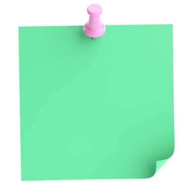 Üç boyutlu not defteri. Yapışkan bir not. 3B illüstrasyon.