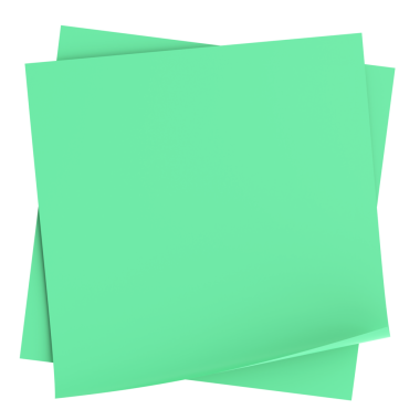 Üç boyutlu not defteri. Yapışkan bir not. 3B illüstrasyon.