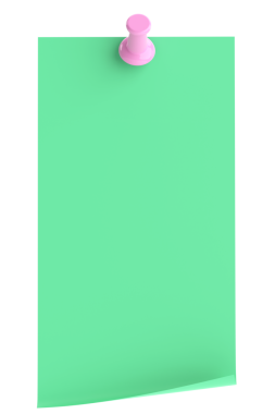 Üç boyutlu not defteri. Yapışkan bir not. 3B illüstrasyon.