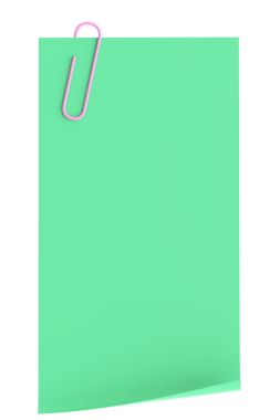 Üç boyutlu not defteri. Yapışkan bir not. 3B illüstrasyon.