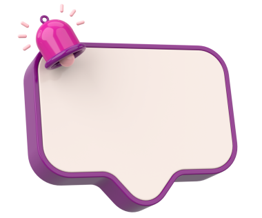 Üç boyutlu uyarı kutusu. 3B illüstrasyon.