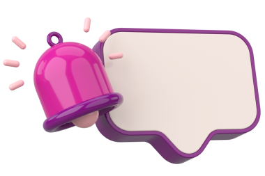 Üç boyutlu uyarı kutusu. 3B illüstrasyon.