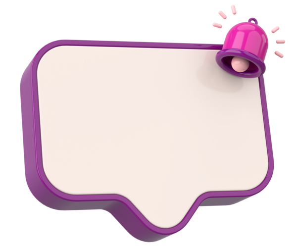 Üç boyutlu uyarı kutusu. 3B illüstrasyon.