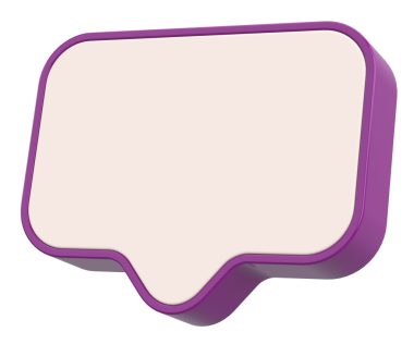 Konuşma balonu. Mesaj kutusu. 3B illüstrasyon.