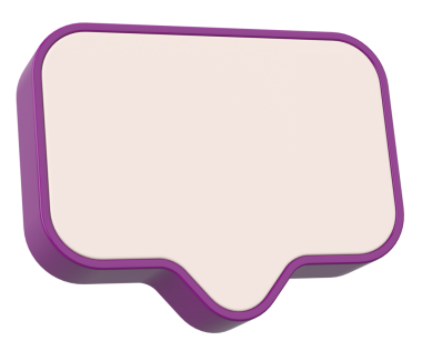 Konuşma balonu. Mesaj kutusu. 3B illüstrasyon.