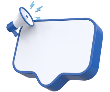 Magafonlu Bildiri Kutusu. 3B Görüntü.