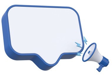 Magafonlu Bildiri Kutusu. 3B Görüntü.