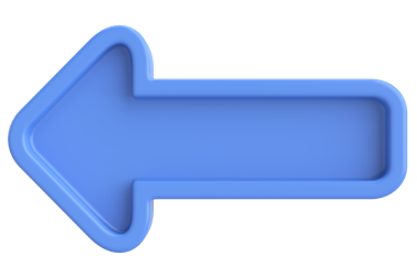 Önceki düğme. Arka düğme. 3B illüstrasyon.