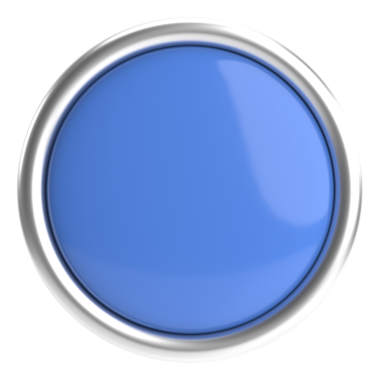 Üç boyutlu daire düğmesi. Boş tuş. 3B illüstrasyon.