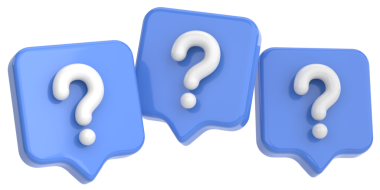 Soru işareti işareti. 3B illüstrasyon.