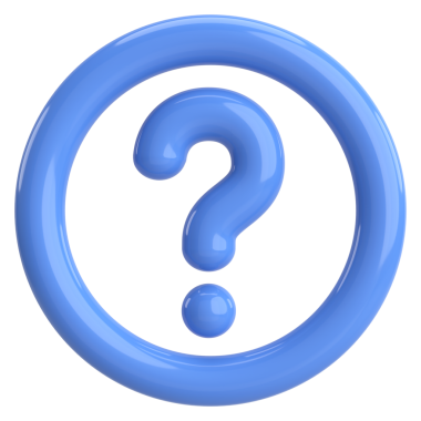 Soru işareti işareti. 3B illüstrasyon.