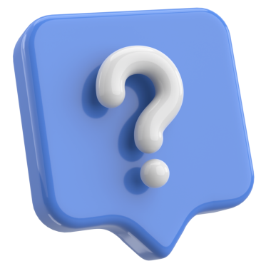 Soru işareti işareti. 3B illüstrasyon.