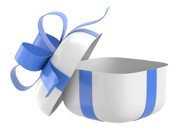 Hediye Kutusu açıldı. Üç boyutlu hediye kutusu. 3B illüstrasyon.