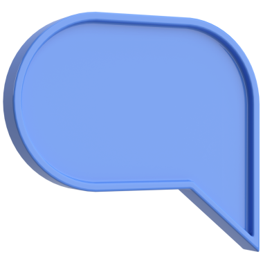 Konuşma balonu. Sohbet balonu. 3B illüstrasyon.