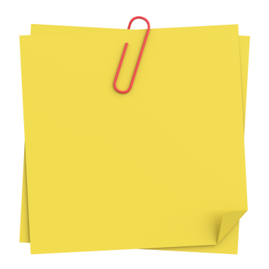 Üç boyutlu not defteri. Yapışkan bir not. 3B illüstrasyon.